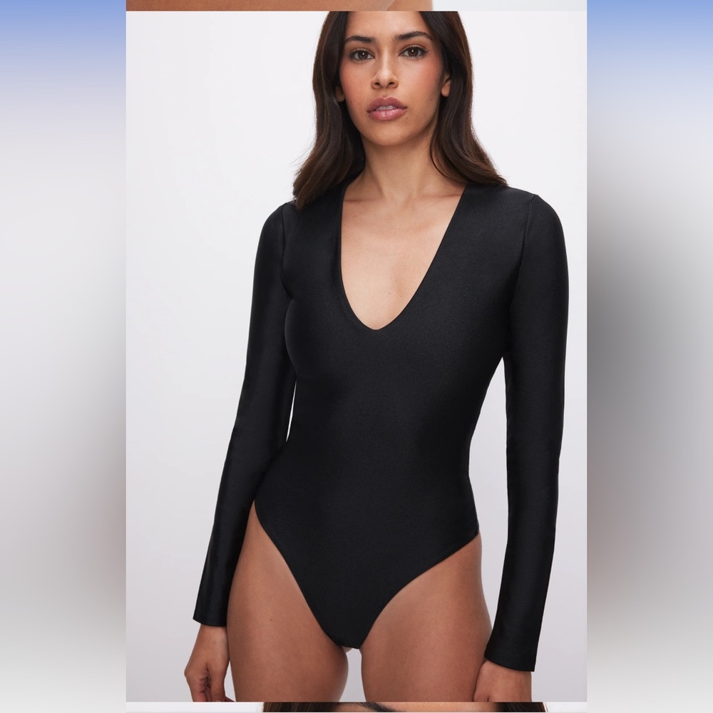 NWOT Good American Black Bodysuit